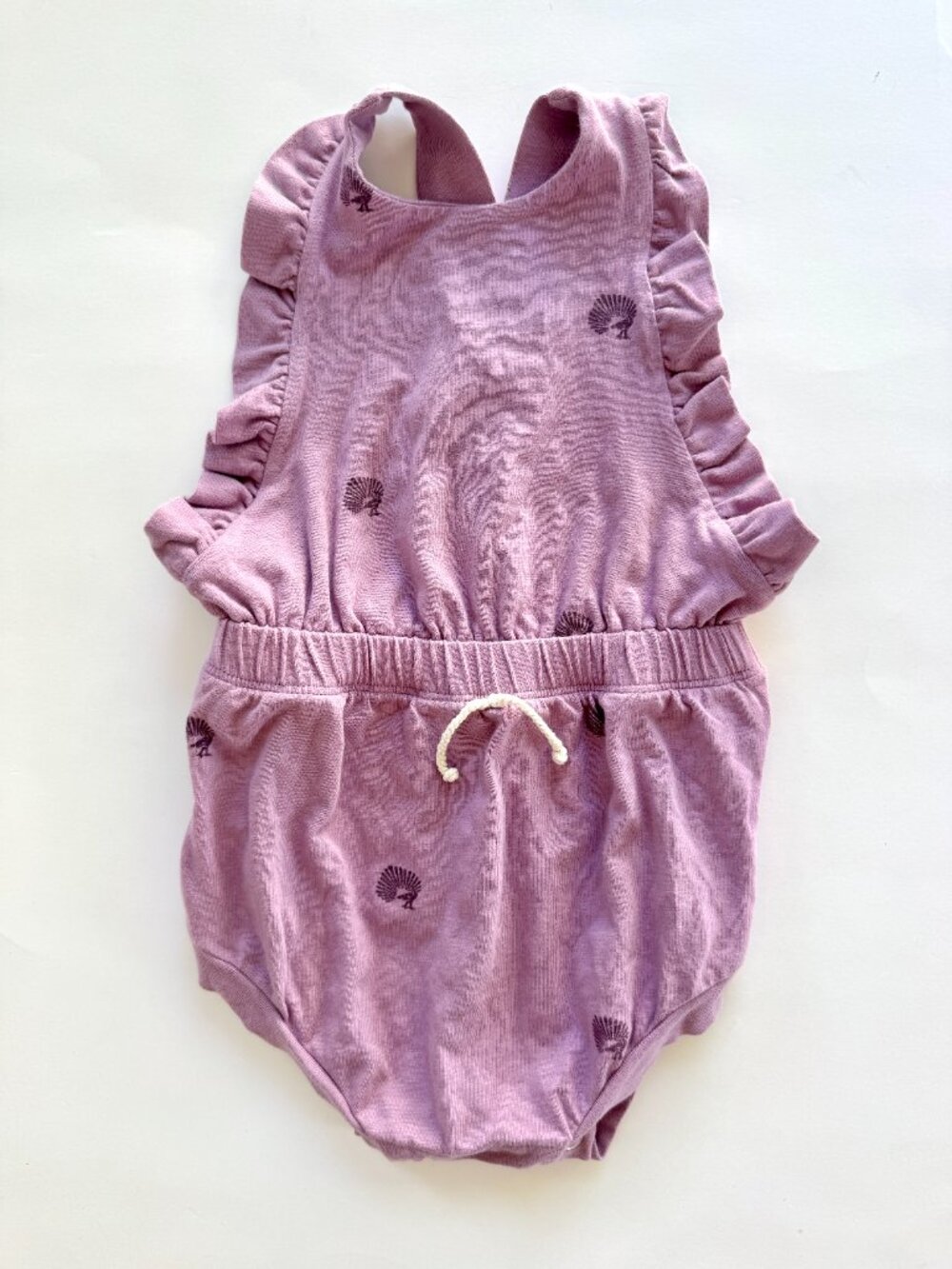 Kate Quinn Peacock Print Bubble Romper 18-24m